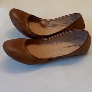 Mossimo Supply Co. Cognac Ballerina Flats Shoes Size 7